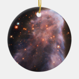 Ornamento De Cerâmica Fantasma da nebulosa do Cassiopeia