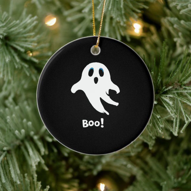 Ornamento De Cerâmica Fantasma de Halloween Voador (Árvore)