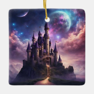 Ornamento De Cerâmica Fantasy Fairy Tale Castle