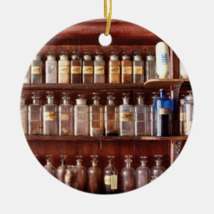 Ornamento De Cerâmica Farmácia - para o uso medicinal somente