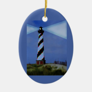 Ornamento De Cerâmica Farol CApe Hatteras