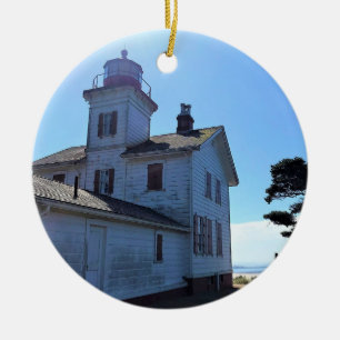Ornamento De Cerâmica Farol da Baía de Yaquina, Newport, Oregon