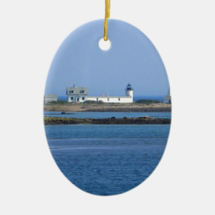 Ornamento De Cerâmica Farol da ilha da cabra