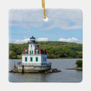 Ornamento De Cerâmica Farol de Esopus em NY