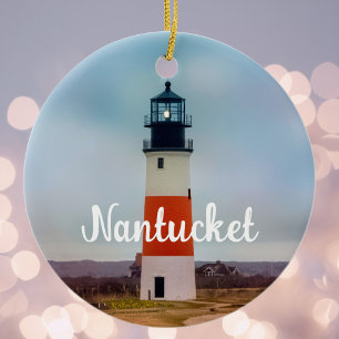 Ornamento De Cerâmica Farol de Nantucket