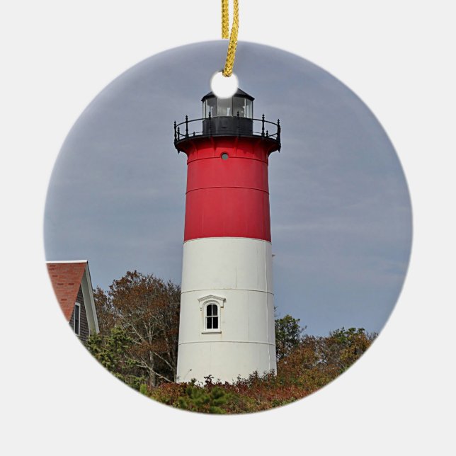 Ornamento De Cerâmica Farol de Nauset (Frente)