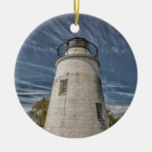 Ornamento De Cerâmica Farol de Piney Point