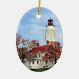 Ornamento De Cerâmica Farol de Sandy Hook