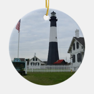 Ornamento De Cerâmica Farol de Tybee Island