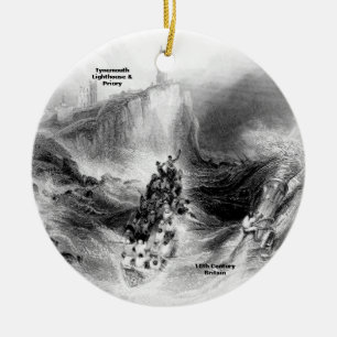 Ornamento De Cerâmica Farol de Tynemouth e Harbor