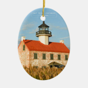 Ornamento De Cerâmica Farol do leste do ponto