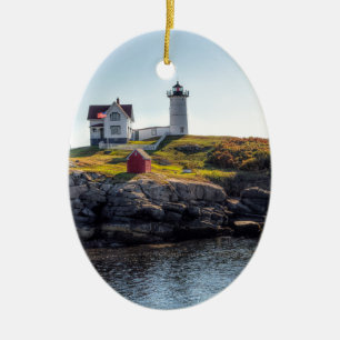 Ornamento De Cerâmica Farol do Nubble