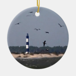 Ornamento De Cerâmica Farol OBX