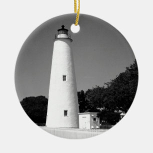 Ornamento De Cerâmica Farol Ocracoke