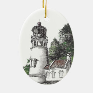 Ornamento De Cerâmica Farol principal de Heceta