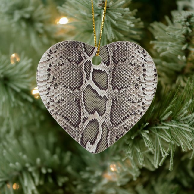 Ornamento De Cerâmica Faux Boa Constrictor Snakeskin (Árvore)