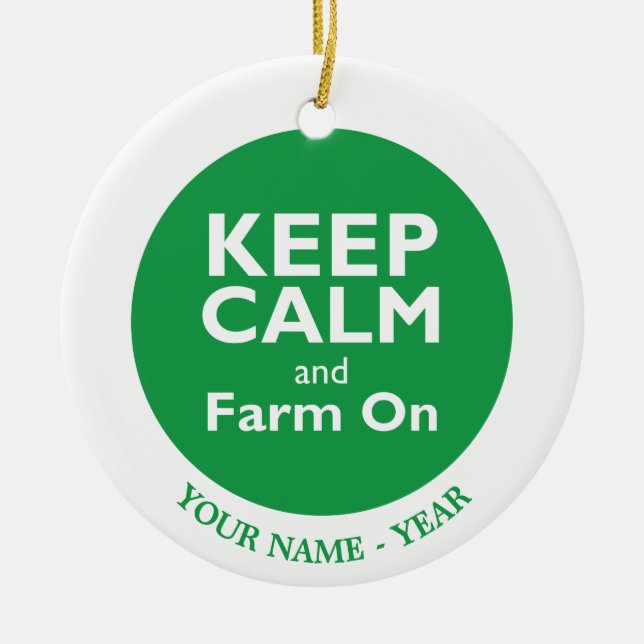 Ornamento De Cerâmica Fazenda sobre (Frente)