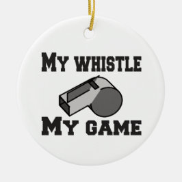 Ornamento De Cerâmica Fazer Referência ao Meu Whistle My Game