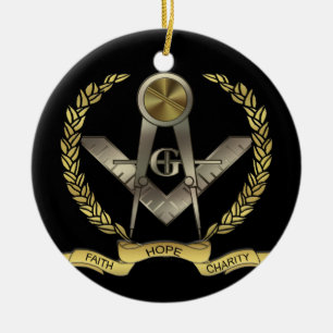 Ornamento De Cerâmica Fé, esperança, caridade