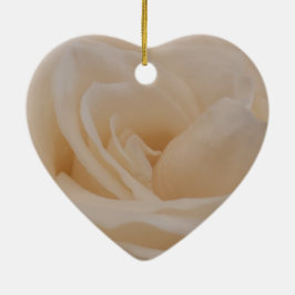 Ornamento De Cerâmica Fechamento de Rosa de Creme Colorido