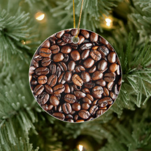 Ornamento De Cerâmica Feijão torrado escuro
