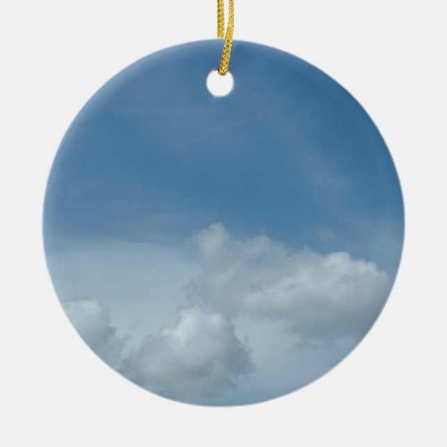 Ornamento De Cerâmica Feliz aniversário (Frente)