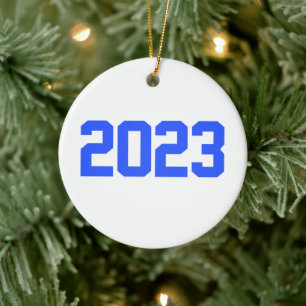 Ornamento De Cerâmica Feliz ano novo 2023 - Ano Novo 2023