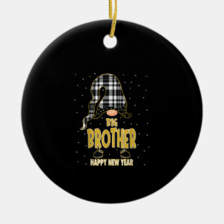 Ornamento De Cerâmica Feliz ano novo Big Brother| Presente de encontro