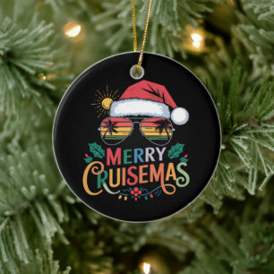 Ornamento De Cerâmica Feliz Cruisemas 2024 Natal Papai Noel Rena 
