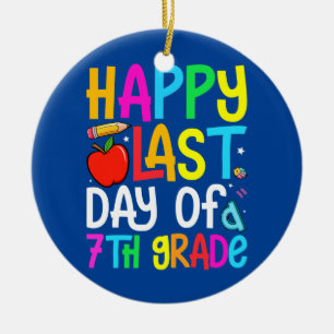 Ornamento De Cerâmica Feliz Dia Passado De Professora De Graduação Do 7