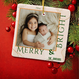 Ornamento De Cerâmica Feliz e Brilho 1 modernos - Natal