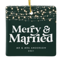 Feliz e casamento de natal Luz de Twinkle