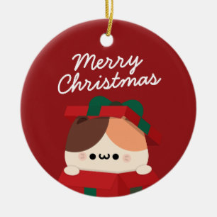 Ornamento De Cerâmica Feliz e Simples Feliz Natal