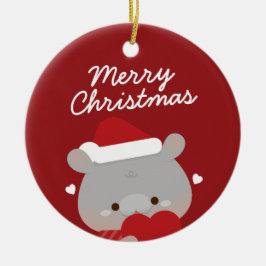 Ornamento De Cerâmica Feliz e Simples Feliz Natal