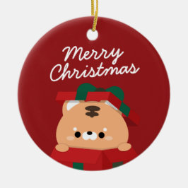 Ornamento De Cerâmica Feliz e Simples Feliz Natal