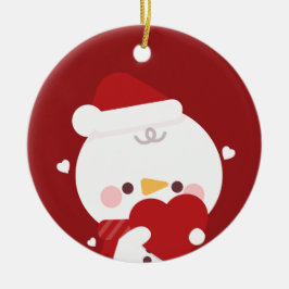 Ornamento De Cerâmica Feliz e Simples Feliz Natal