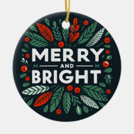 Ornamento De Cerâmica Feliz engraçada e Piada brilhante