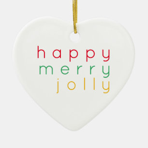 Ornamento De Cerâmica Feliz FELIZ JOLLY Cerâmica Ornament