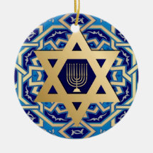 Feliz Hanukkah! Estrela de David e Menorah