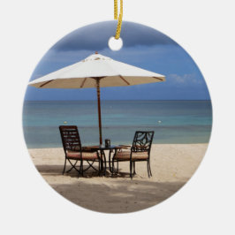 Ornamento De Cerâmica Feliz Lá Fora