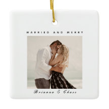 Feliz Moderna de Natal Elegante e casada