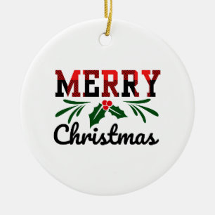 Ornamento De Cerâmica Feliz Natal