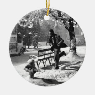 Ornamento De Cerâmica Feliz Natal