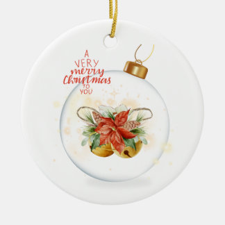 Ornamento De Cerâmica Feliz Natal