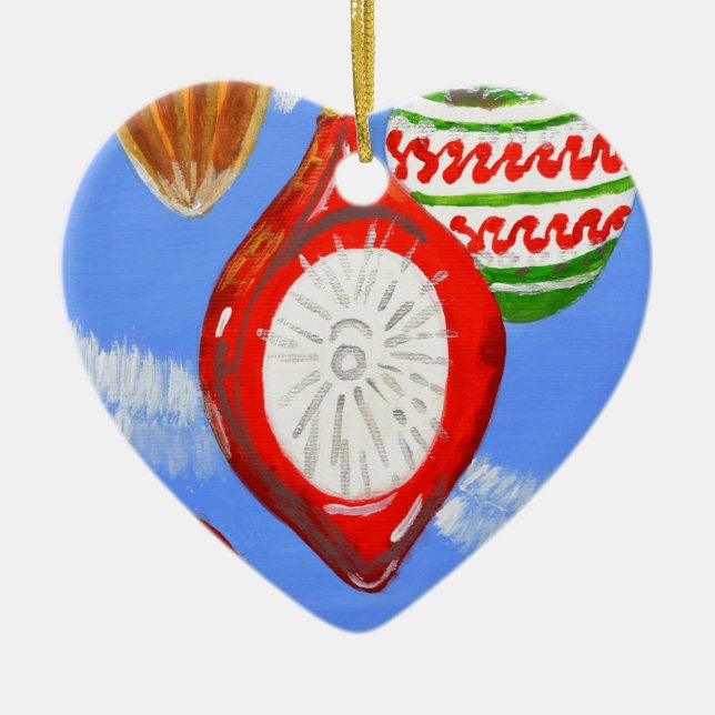 Ornamento De Cerâmica Feliz Natal (Frente)