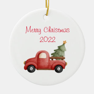 Ornamento De Cerâmica feliz natal