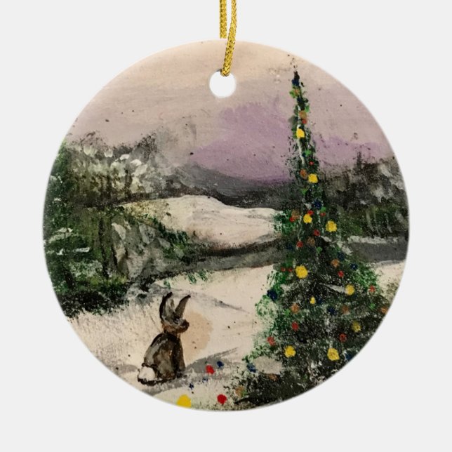 Ornamento De Cerâmica Feliz Natal! (Frente)