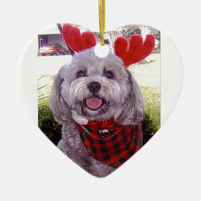 Ornamento De Cerâmica Feliz Natal (Frente)