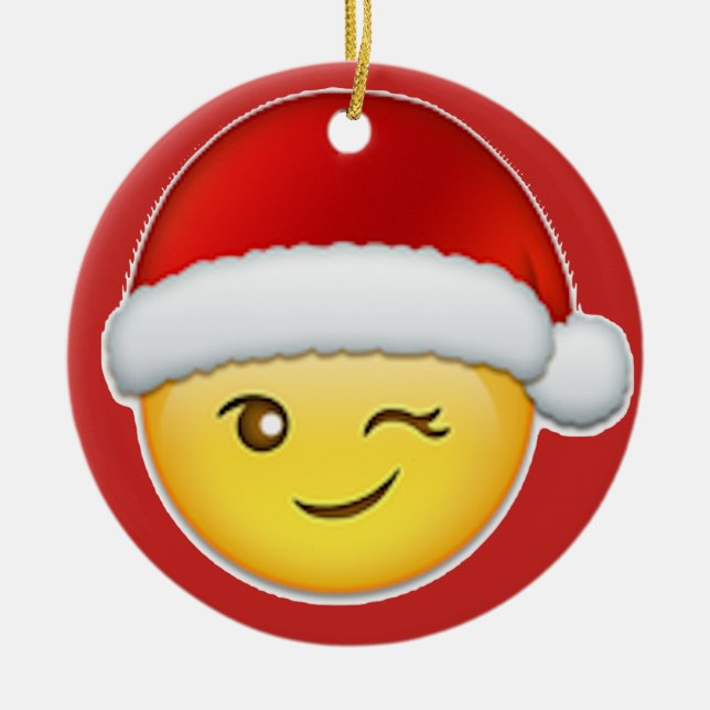 Ornamento De Cerâmica Feliz Natal (Frente)