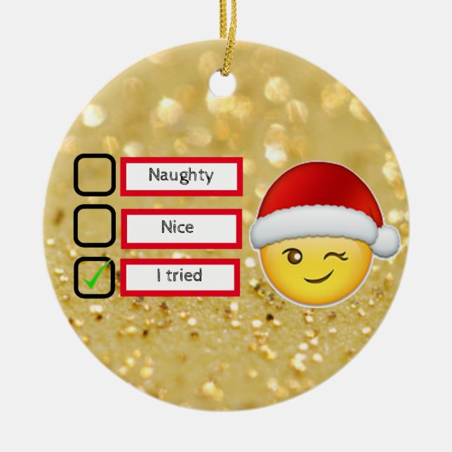 Ornamento De Cerâmica Feliz Natal (Frente)